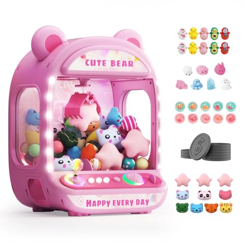 Skirfy Große Klauenmaschinen für Kinder, Einhorn-Spielzeug für Mädchen ab 6 Jahren, Arcade-Spiele Mini-Automat mit Squishy Fidget Toys, Süßigkeitenspender, Krallenspiel Skirfy Große Klauenmaschinen für Kinder, Einhorn-Spielzeug für Mädchen ab 6 Jahren, Arcade-Spiele Mini-Automat mit Squishy Fidget Toys, Süßigkeitenspender, Krallenspiel von Skirfy