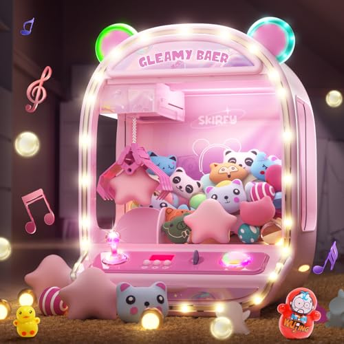 Skirfy Große Krallenmaschine, Arcade-Spielzeug mit LED-Licht und verstellbarem Sound, 40,6 cm Süßigkeitenspender, Spielzeug, Mini-Automat für Kinder, Weihnachten, Geburtstag, große Geschenke für Skirfy Große Krallenmaschine, Arcade-Spielzeug mit LED-Licht und verstellbarem Sound, 40,6 cm Süßigkeitenspender, Spielzeug, Mini-Automat für Kinder, Weihnachten, Geburtstag, große Geschenke für von Skirfy