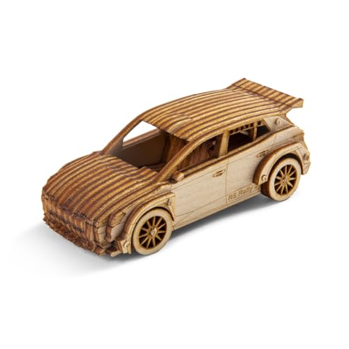 Skoda 6U0087558D Puzzle Miniatur 3D-Holzpuzzle Fabia RS Rally2, Maßstab 1:43, Braun von Skoda