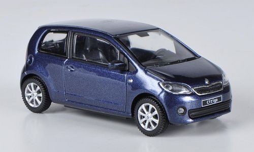 Skoda Citigo, metallic-dunkelblau, 2012, Modellauto, Abrex 1:43 von Skoda