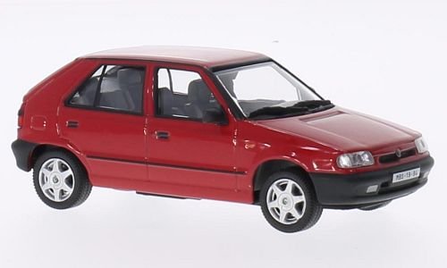 Skoda Felicia 1.3 GLXi, rot, 1994, Modellauto, Fertigmodell, Abrex 1:43 von Skoda