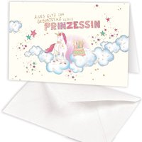 Geburtstagskarte Einhorn Prinzessin Geburtstagskarte Einhorn Prinzessin von Skorpion GmbH
