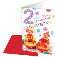 Geburtstagskarte zum 2. Geburtstag, Clown Geburtstagskarte zum 2. Geburtstag, Clown von Skorpion GmbH