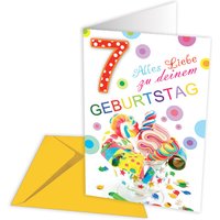Geburtstagskarte zum 7. Geburtstag Geburtstagskarte zum 7. Geburtstag von Skorpion GmbH
