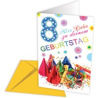 Geburtstagskarte zum 8. Geburtstag Geburtstagskarte zum 8. Geburtstag von Skorpion GmbH