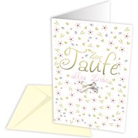 Glückwunschkarte zur Taufe, Blumen Glückwunschkarte zur Taufe, Blumen von Skorpion GmbH