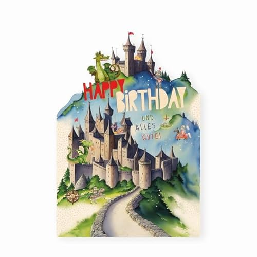 Skorpion Glückwunschkarte - Happy Birthday und Alles Gute - mit Umschlag von Skorpion