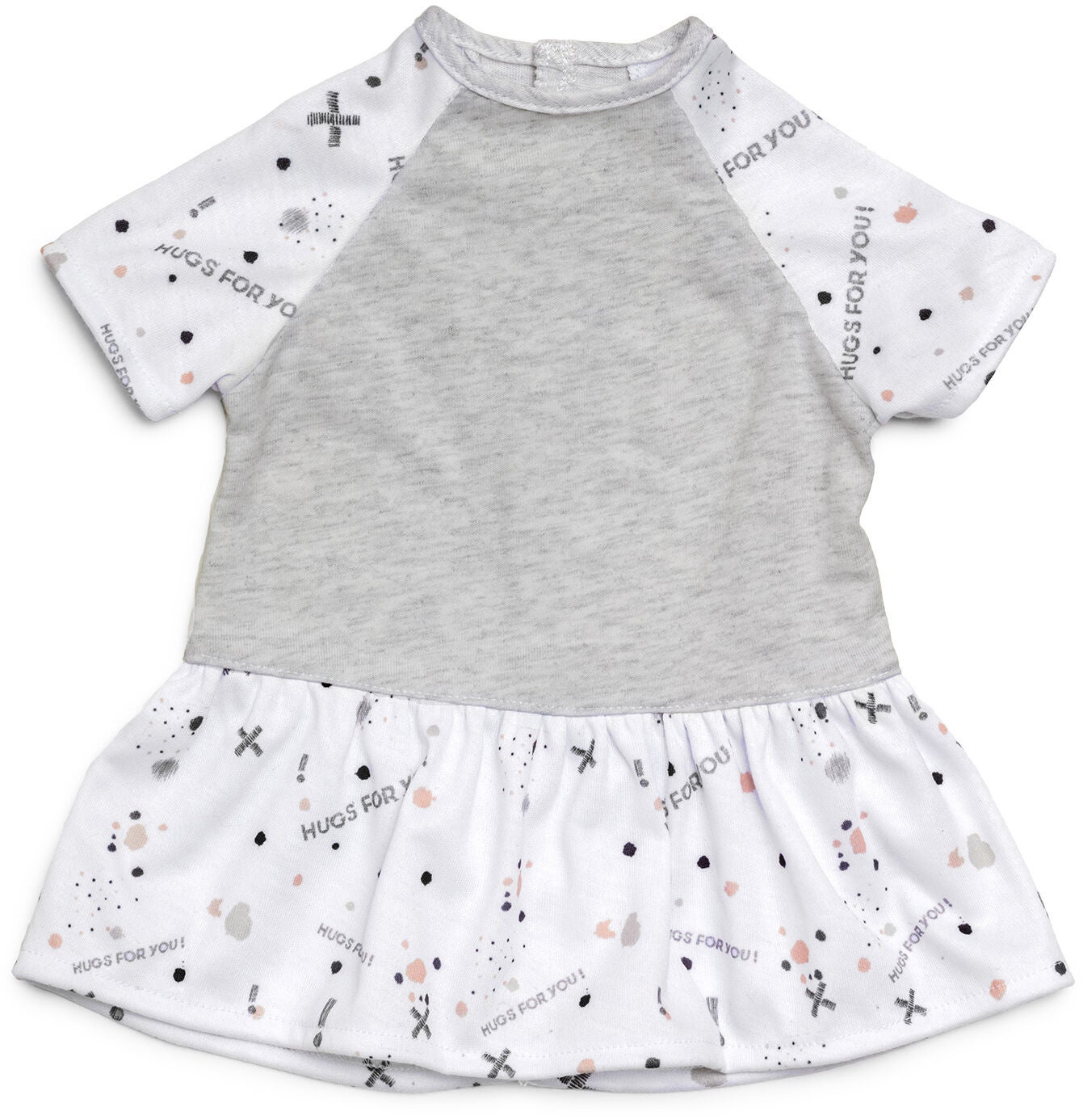 Skrållan Puppenkleidung Kleid, Grau/Weiß Skrållan Puppenkleidung Kleid, Grau/Weiß von Skrållan