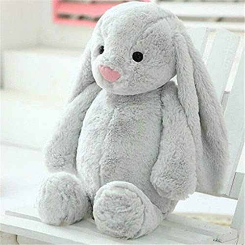 Skrsila Plüschtier Hase Baby Kuscheltier Hase 30cm Plüschhase mit Schlappohren Cartoon Plüsch Hasen Puppe Kuschelhase für Kinder Stofftier Hase von Skrsila