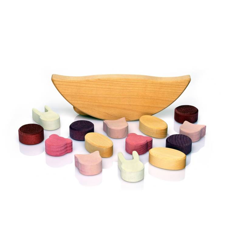 Skule Balancierspiel aus Holz  - Pink von Skule