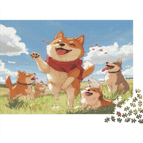 Akita Hund Puzzlespiel 1000 Teile Puzzles Für Erwachsene Lernspiel Herausforderung Spielzeug 1000 Teile Puzzles Für Erwachsene Kinder Erwachsenen Puzzlespiel Puzzel 1000pcs (75x50cm) von SkyClouf