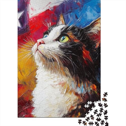 Amerikanische Kurzhaarauslese Puzzle 1000-teilige Schwer Puzzle Spielzeug Pädagogisches Spiel Impossible Herausforderung Spielzeug Für Erwachsene Und Kinder Ab 12 Jahren 1000pcs (75x50cm) von SkyClouf