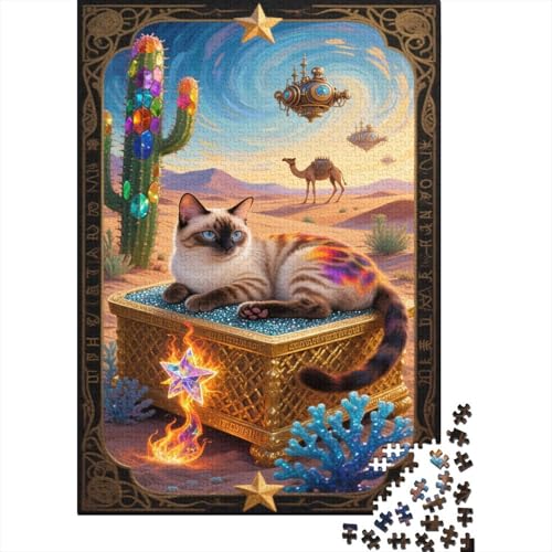 Bengalisch Puzzles 1000 Stücke Unmögliches Puzzle Schwierig Abzuschließen Bildungsspiele Bengalisch Puzzle Für Familien Primitives Holzpuzzle Geschenk Für Erwachsene 1000pcs (75x50cm) von SkyClouf