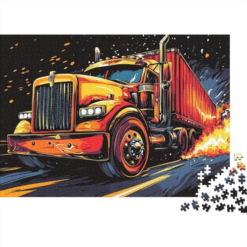 Big Truck Puzzlespiel 1000 Teile Puzzle Für Erwachsene Und Kinder Ab 14 Jahren, Erwachsenen Puzzlespiel Puzzel 1000pcs (75x50cm) von SkyClouf