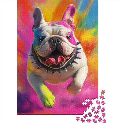 BullHund Puzzles 1000-teilige Schwer Puzzle Spielzeug Lernspiel Impossible Herausforderungsspielzeug Für Erwachsene Kinder 1000pcs (75x50cm) von SkyClouf