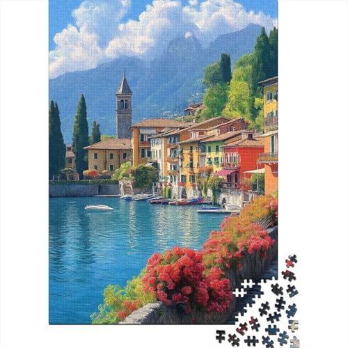 Comer See Puzzle 1000-teilige Schwer Puzzle Spielzeug Pädagogisches Spiel Impossible Herausforderung Spielzeug Für Erwachsene Und Kinder Ab 12 Jahren 1000pcs (75x50cm) von SkyClouf