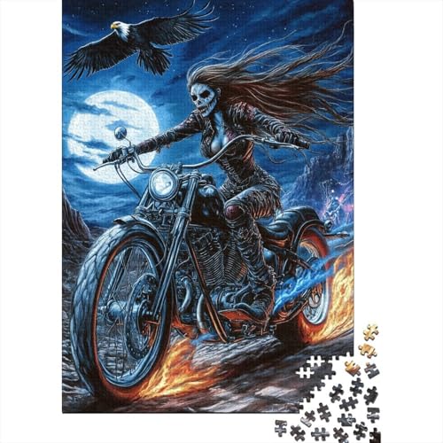 Dirt Bike Puzzle 1000-teilige Schwer Puzzle Spielzeug Lernspiel Impossible Herausforderungsspielzeug Für Erwachsene Und Kinder in Bewährter 1000pcs (75x50cm) von SkyClouf