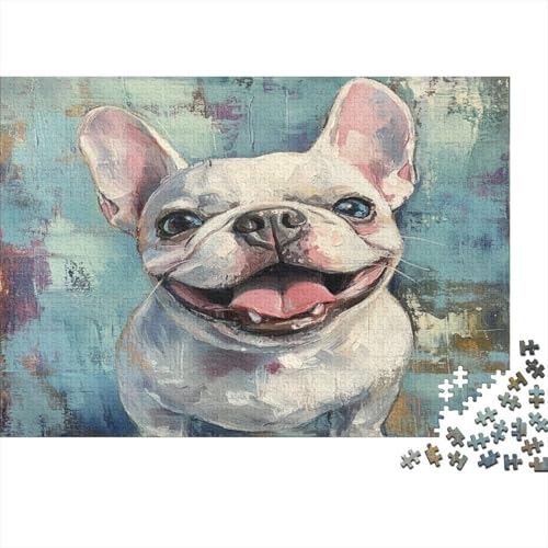 FRANZÖSISCHER BULLDONG Puzzle 1000 Teile Erwachsener Kniffel Spaß Für Die Ganze Familie - Abwechslungsreiche 1000 Puzzleteilige Motive Puzzle Erwachsene, Puzzel 1000pcs (75x50cm) von SkyClouf