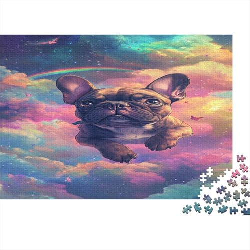 FRANZÖSISCHER BULLDONG Puzzle 1000 Teile Für Erwachsene Und Kinder Ab 14 Jahren Für Stressabbauer Puzzel 1000pcs (75x50cm) von SkyClouf