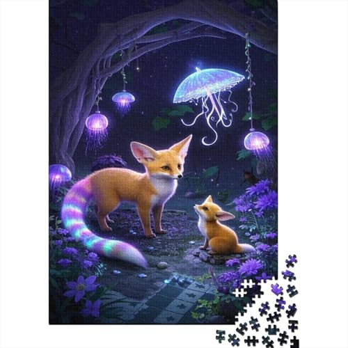 Fennec Fuchs Puzzles 1000 Stücke Unmögliches Puzzle Schwierig Abzuschließen Bildungsspiele Fennec Fuchs Puzzle Für Familien Primitives Holzpuzzle Geschenk Für Erwachsene 1000pcs (75x50cm) von SkyClouf