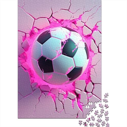 Fußball Puzzle 1000 Teile Schwer Puzzle Spielzeug Lernspiel Impossible Herausforderung Spielzeug Für Erwachsene Und Kinder Ab 12 Jahren 1000pcs (75x50cm) von SkyClouf