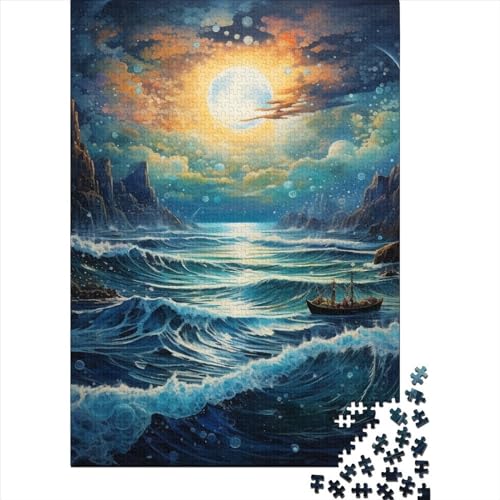 Gezeiten Puzzles 1000 Teile Schwer Puzzle Spielzeug Lernspiel Impossible Herausforderungsspielzeug Für Erwachsene Und Kinder Ab 14 Jahren 1000pcs (75x50cm) von SkyClouf