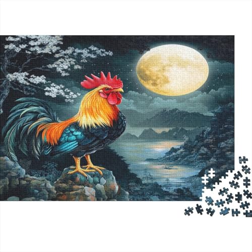 Hahn Puzzlespiel 1000 Teile Puzzles Für Erwachsene Lernspiel Herausforderung Spielzeug 1000 Teile Puzzles Für Erwachsene Kinder Erwachsenen Puzzlespiel Puzzel 1000pcs (75x50cm) von SkyClouf