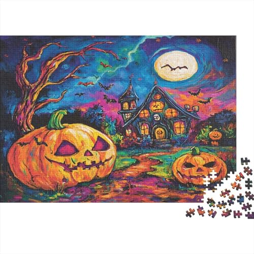 Halloween Village Puzzle 1000 Teile Erwachsener Kniffel Spaß Für Die Ganze Familie - Abwechslungsreiche 1000 Puzzleteilige Motive Puzzlespiel Erwachsene, Puzzel 1000pcs (75x50cm) von SkyClouf