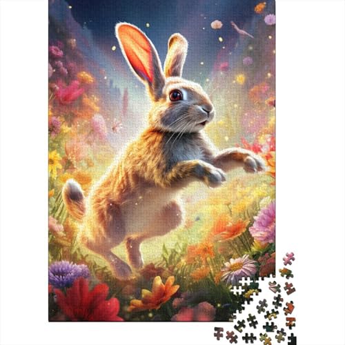 Hase Puzzles 1000 Teile Schwer Puzzle Spielzeug Lernspiel Impossible Herausforderungsspielzeug Für Erwachsene Und Kinder Ab 14 Jahren 1000pcs (75x50cm) von SkyClouf