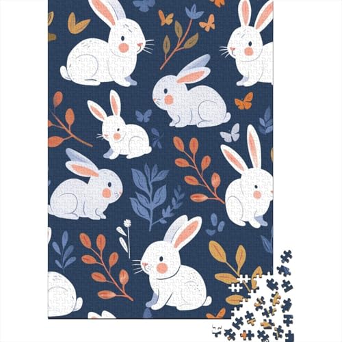 Hase3 Puzzle 1000 Teile Schwer Puzzle Spielzeug Pädagogisches Spiel Impossible Herausforderung Spielzeug Für Erwachsene Und Kinder Ab 14 Jahren 1000pcs (75x50cm) von SkyClouf