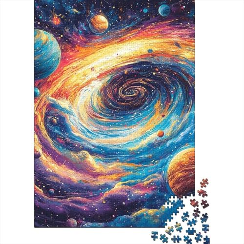 Kosmischer Sternenhimmel Puzzle 1000 Teile Schwer Puzzle Spielzeug Lernspiel Impossible Herausforderungsspielzeug Für Erwachsene Und Kinder Ab 12 Jahren 1000pcs (75x50cm) von SkyClouf