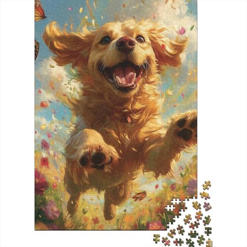 Labrador Retriever Puzzle 1000 Teile Schwer Puzzle Spielzeug Lernspiel Impossible Herausforderung Spielzeug Für Erwachsene Und Kinder Ab 12 Jahren 1000pcs (75x50cm) von SkyClouf