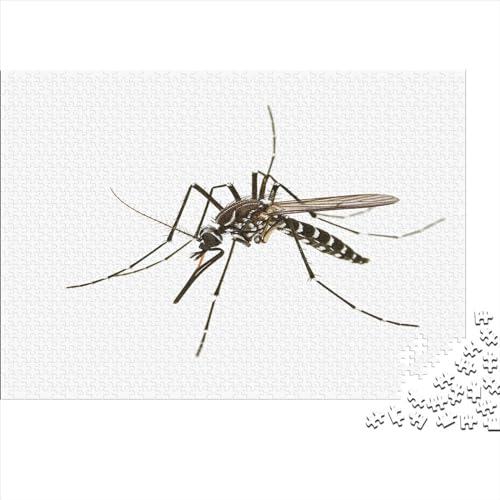 Mosquitoes 1000 Teile Puzzle Für Erwachsene Impossible Puzzle Mosquitoes Geschicklichkeits Spiel Wohnkultur Einzigartiges Geschenk Holzspielzeug 1000pcs (75x50cm) von SkyClouf