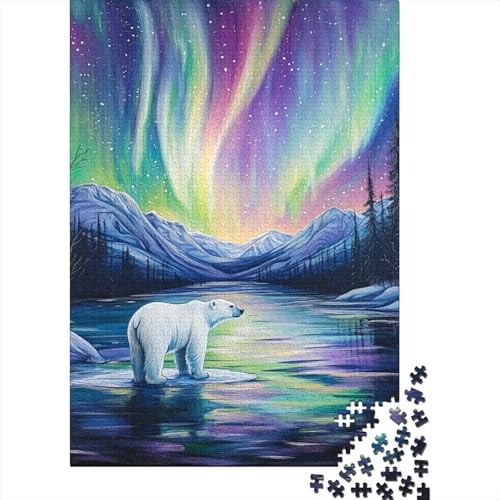 Nördliche Lichter Puzzles 1000 Teile Schwer Puzzle Spielzeug Lernspiel Impossible Herausforderung Spielzeug Für Erwachsene Und Kinder in Bewährter 1000pcs (75x50cm) von SkyClouf