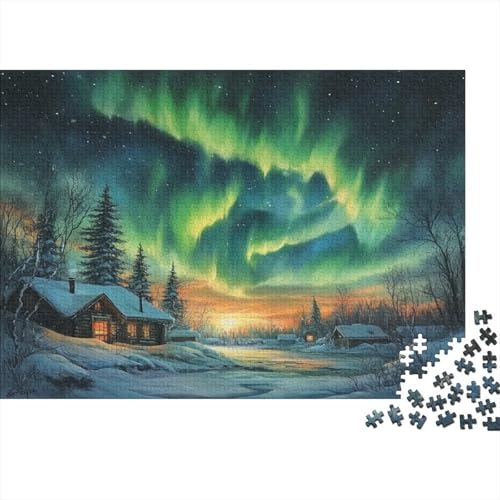 Nordlichter Puzzle 1000 Teile Erwachsener Kniffel Spaß Für Die Ganze Familie - Abwechslungsreiche 1000 Puzzleteilige Motive Puzzlespiel Erwachsene, Puzzel 1000pcs (75x50cm) von SkyClouf