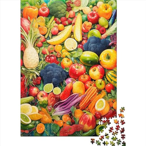 Obst Puzzles 1000 Teile Schwer Puzzle Spielzeug Lernspiel Impossible Herausforderung Spielzeug Für Erwachsene Und Kinder in Bewährter 1000pcs (75x50cm) von SkyClouf