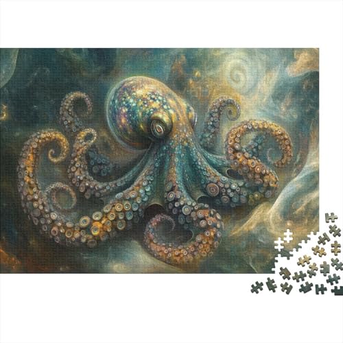 Oktopus Puzzlespiel 1000 Teile Puzzles Für Erwachsene Lernspiel Herausforderung Spielzeug 1000 Teile Puzzles Für Erwachsene Kinder Erwachsenen Puzzlespiel Puzzel 1000pcs (75x50cm) von SkyClouf