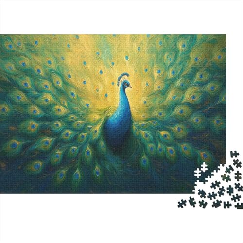 Pfau Puzzlespiel 1000 Teile Jigsaw Puzzle 1000 Puzzle FüR Erwachsene Kinder Senioren Erwachsenen Puzzlespiel Puzzel 1000pcs (75x50cm) von SkyClouf