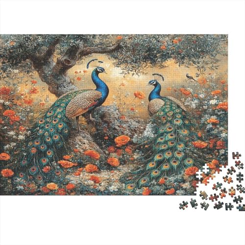 Pfau Puzzlespiel 1000 Teile Puzzles Für Erwachsene Lernspiel Herausforderung Spielzeug 1000 Teile Puzzles Für Erwachsene Kinder Erwachsenen Puzzlespiel Puzzel 1000pcs (75x50cm) von SkyClouf