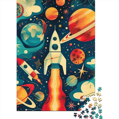 Rakete Puzzle 1000 Teile Schwer Puzzle Spielzeug Lernspiel Impossible Herausforderungsspielzeug Für Erwachsene Und Kinder Ab 12 Jahren 1000pcs (75x50cm) von SkyClouf