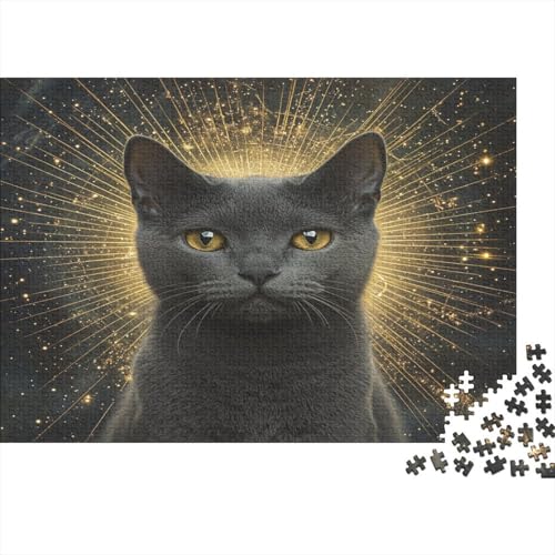 Russisches Blau Puzzle 1000 Teile Erwachsener Kniffel Spaß Für Die Ganze Familie - Abwechslungsreiche 1000 Puzzleteilige Motive Puzzle Erwachsene, Puzzel 1000pcs (75x50cm) von SkyClouf