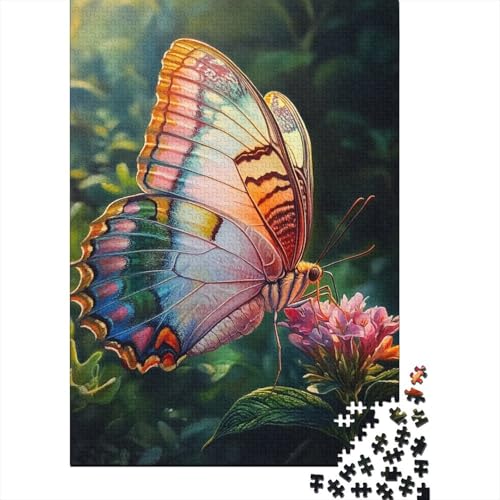 Schmetterling Puzzle 1000 Teile Schwer Puzzle Spielzeug Pädagogisches Spiel Impossible Herausforderungsspielzeug Für Erwachsene Kinder 1000pcs (75x50cm) von SkyClouf