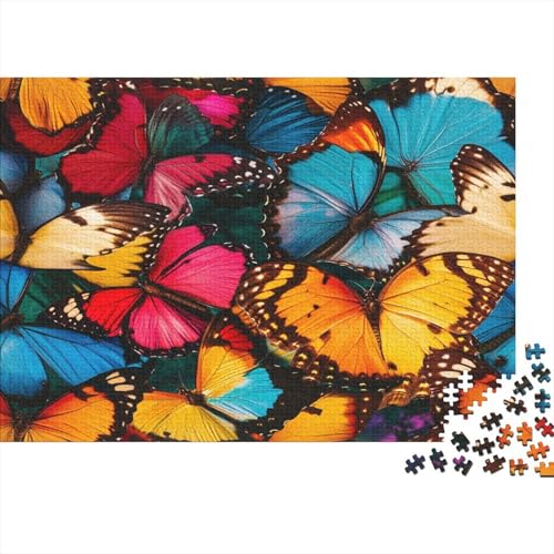 Schmetterling Puzzlespiel 1000 Teile Puzzles Für Erwachsene Lernspiel Herausforderung Spielzeug 1000 Teile Puzzles Für Erwachsene Kinder Erwachsenen Puzzlespiel Puzzel 1000pcs (75x50cm) von SkyClouf