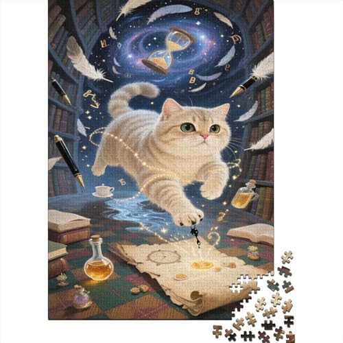 Schottische Falte Puzzles 1000 Stücke Unmögliches Puzzle Schwierig Abzuschließen Bildungsspiele Schottische Falte Puzzle Für Familien Primitives Holzpuzzle Schönes Geschenk 1000pcs (75x50cm) von SkyClouf