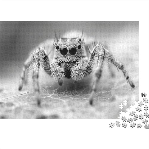 Spiders 1000 Teile Puzzle Für Erwachsene Impossible Puzzle Spiders Geschicklichkeits Spiel Home Dekoration Puzzle Einzigartiges Geschenk Holzspielzeug 1000pcs (75x50cm) von SkyClouf