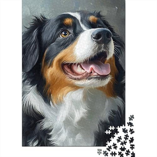 Tibetanischer Mastiff Puzzle 1000 Teile Schwer Puzzle Spielzeug Lernspiel Impossible Herausforderung Spielzeug Für Erwachsene Kinder 1000pcs (75x50cm) von SkyClouf