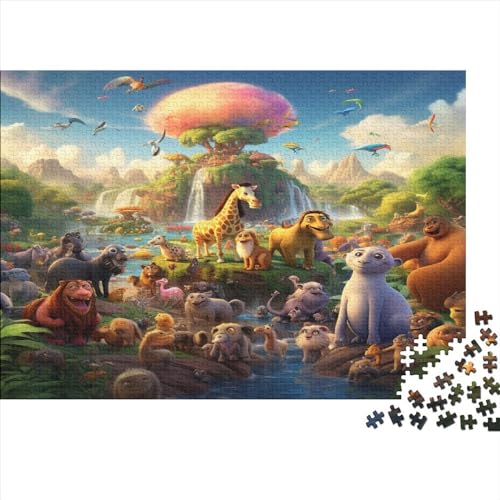 Tierwelt Puzzle 1000 Teile Erwachsener Kniffel Spaß Für Die Ganze Familie - Abwechslungsreiche 1000 Puzzleteilige Motive Puzzlespiel Erwachsene, Puzzel 1000pcs (75x50cm) von SkyClouf
