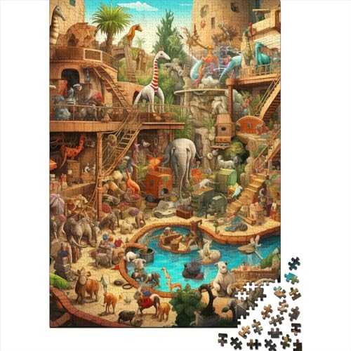 Tierwelt Puzzle 1000 Teile Schwer Puzzle Spielzeug Lernspiel Impossible Herausforderungsspielzeug Für Erwachsene Und Kinder Ab 14 Jahren 1000pcs (75x50cm) von SkyClouf