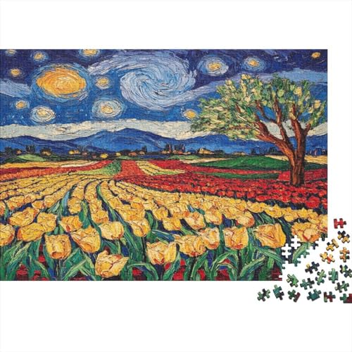 Tulpe 1000 Teile Puzzle Für Erwachsene, Hochwertige Recycelbare MateriAußerirdische Und Druck Puzzlespiel, Familienspiel, Geschenk Für Liebhaber Oder Freunde Puzzel 1000pcs (75x50cm) von SkyClouf