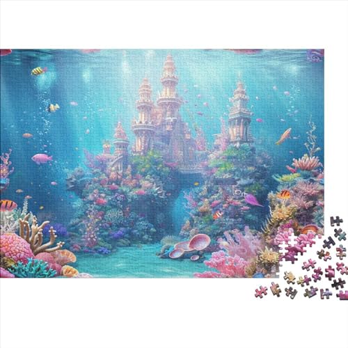 Underwater World 1000 Teile Puzzle Für Erwachsene Impossible Puzzle Underwater World Herausforderndes Home Dekoration Puzzle Puzzle-Geschenk Moderne Wohnkultur 1000pcs (75x50cm) von SkyClouf